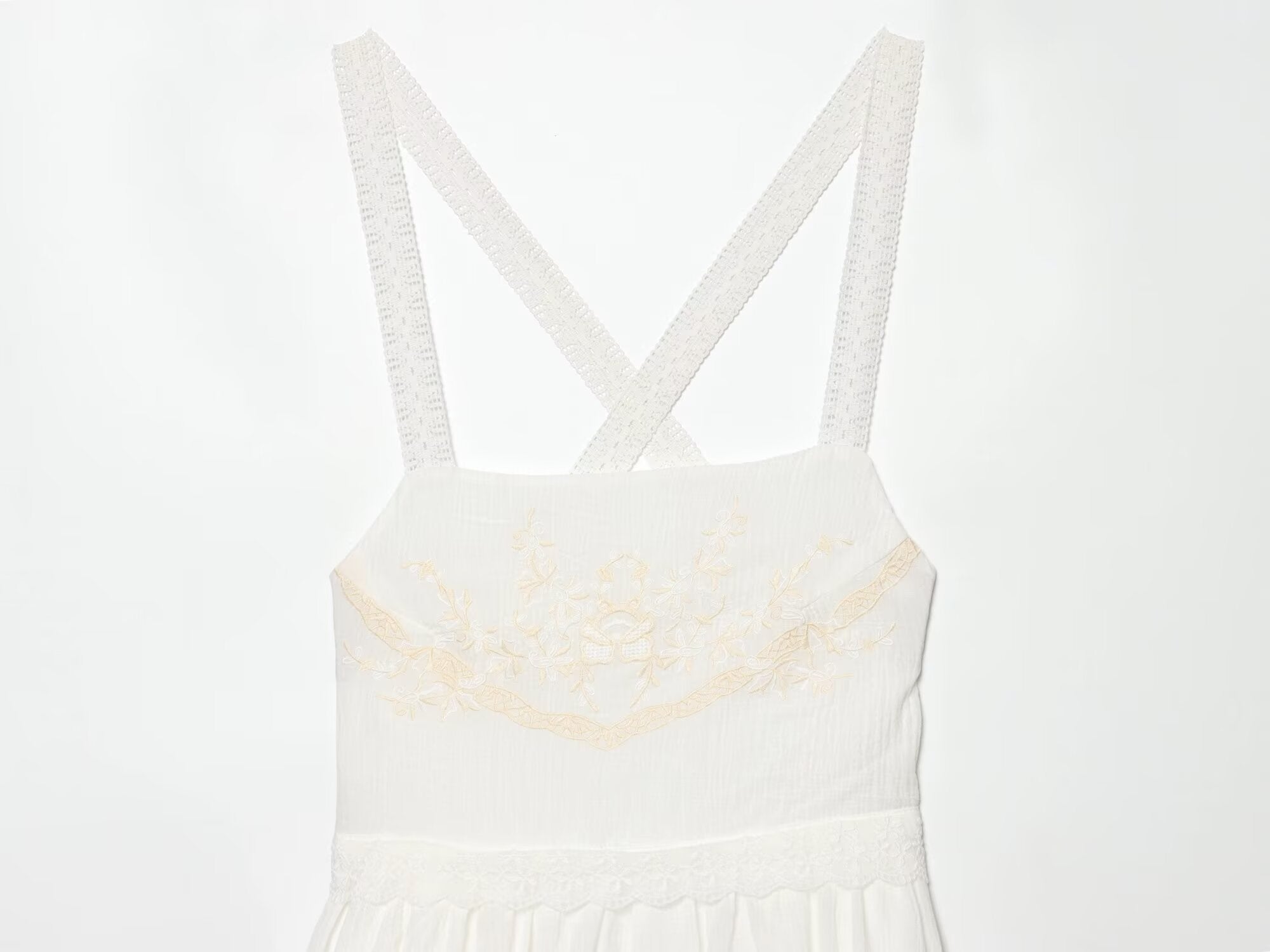 Women Clothing Summer Elegant Tulle Embroidered Mini Strap Dress