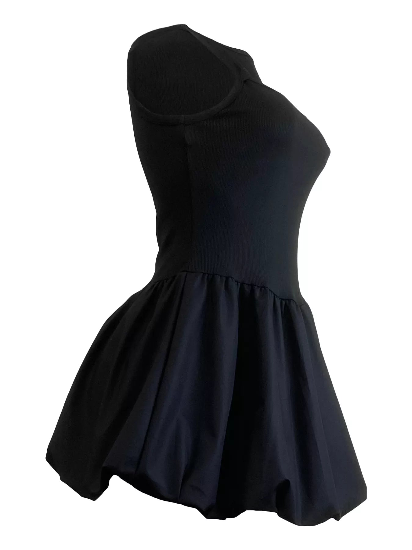 Cut-out Bubble Hem Dress