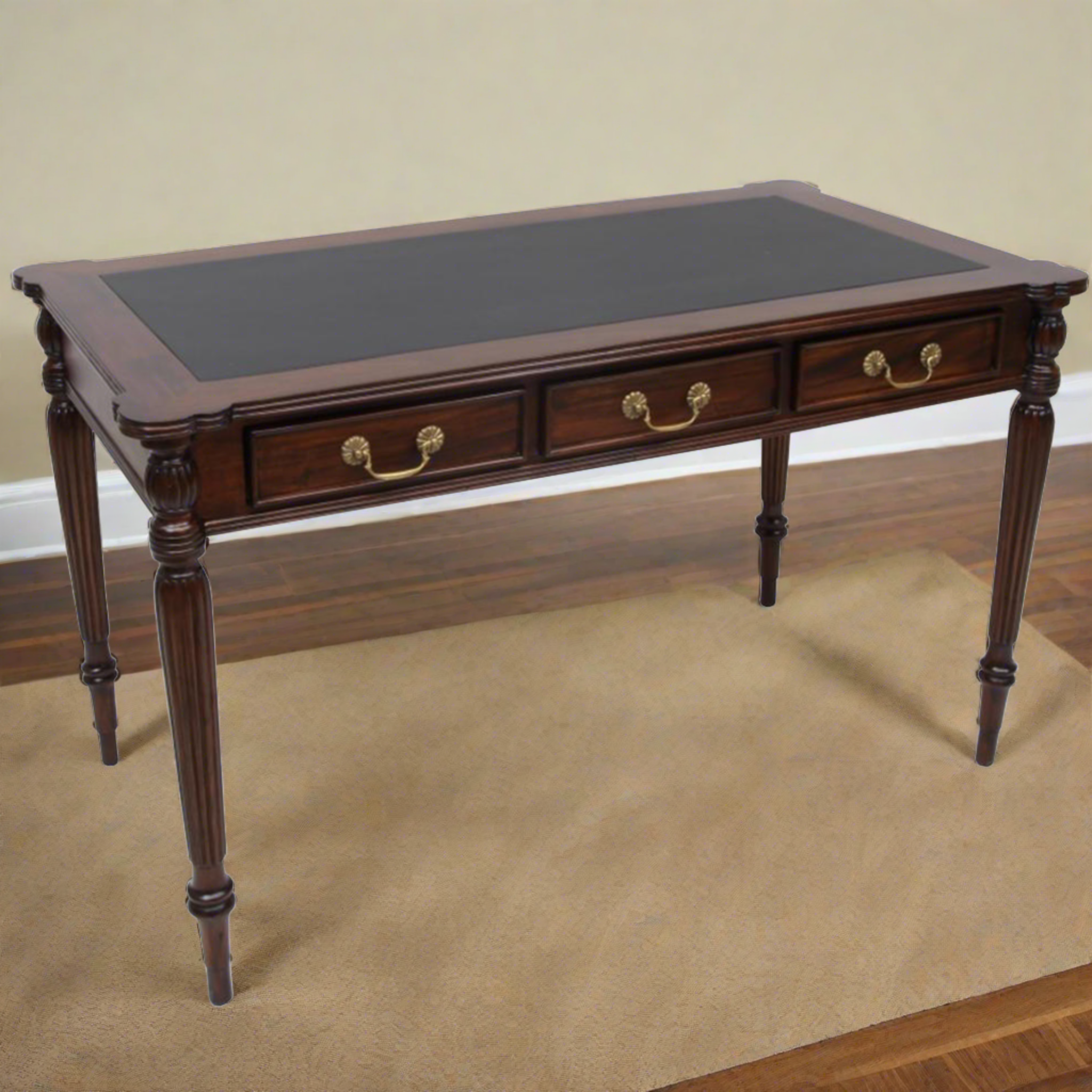Legacy Leather Top Desk - Brown Walnut