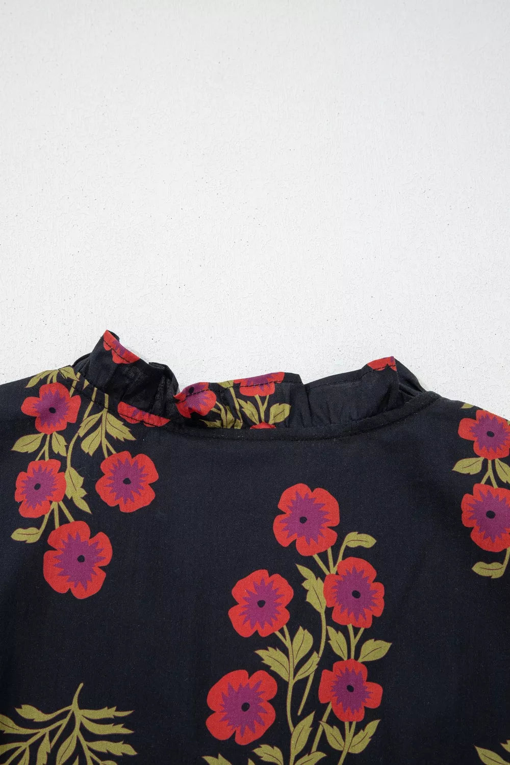 Floral Print Tiered Maxi Dress