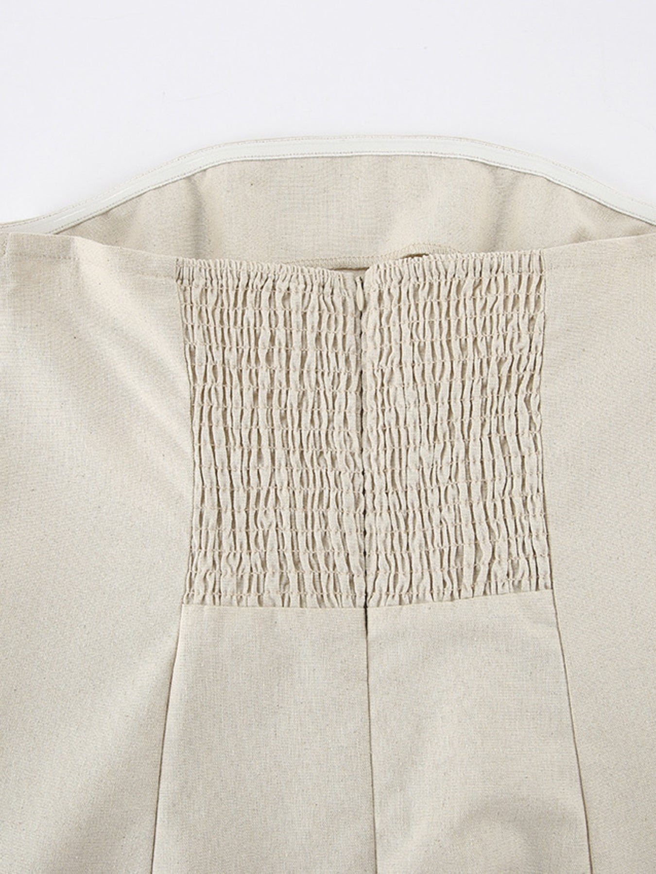 Smocked Back Tube Dress