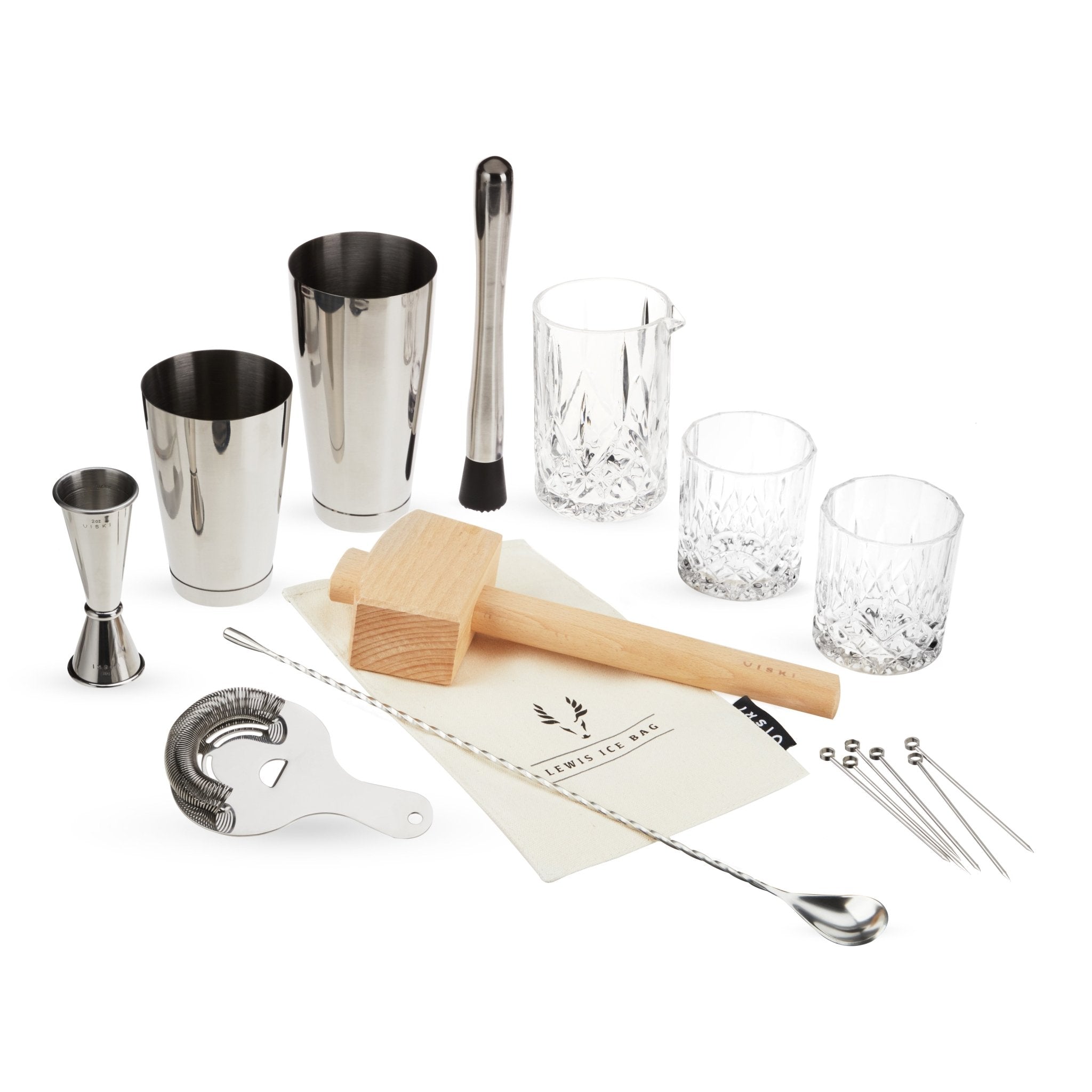 17-Piece Stainless Steel Barware Set - Overture Gifts