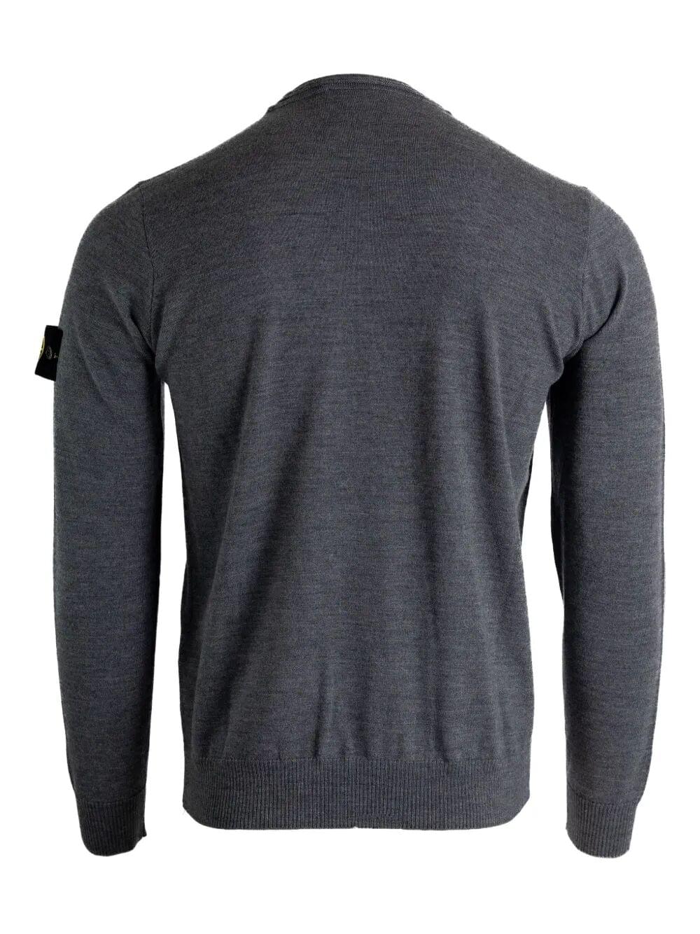 Stone Island Men Lightweight Wool Crew Neck Pullover
