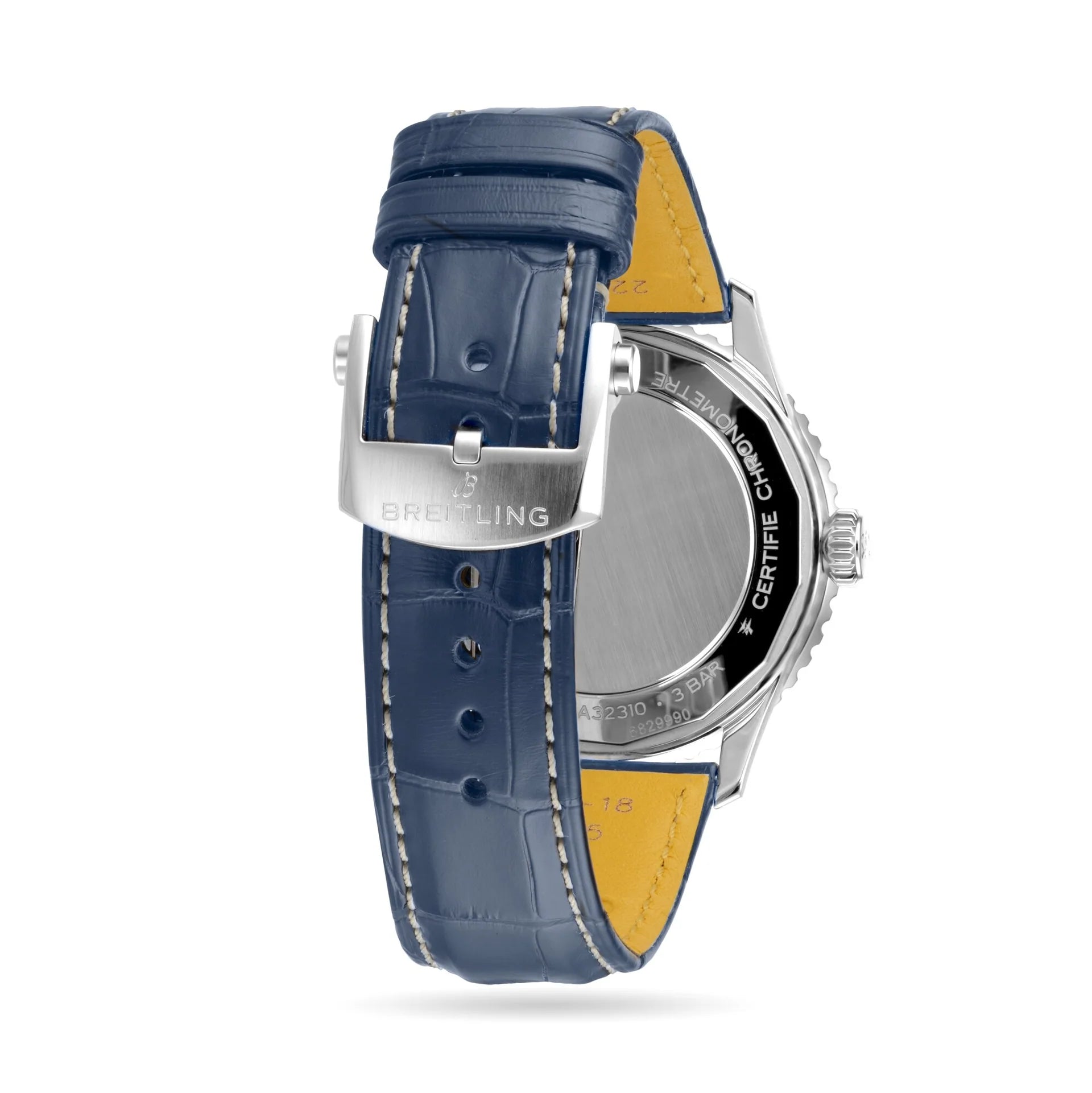 Breitling Navitimer Automatic GMT 41 – Stainless Steel with Blue Alligator Strap