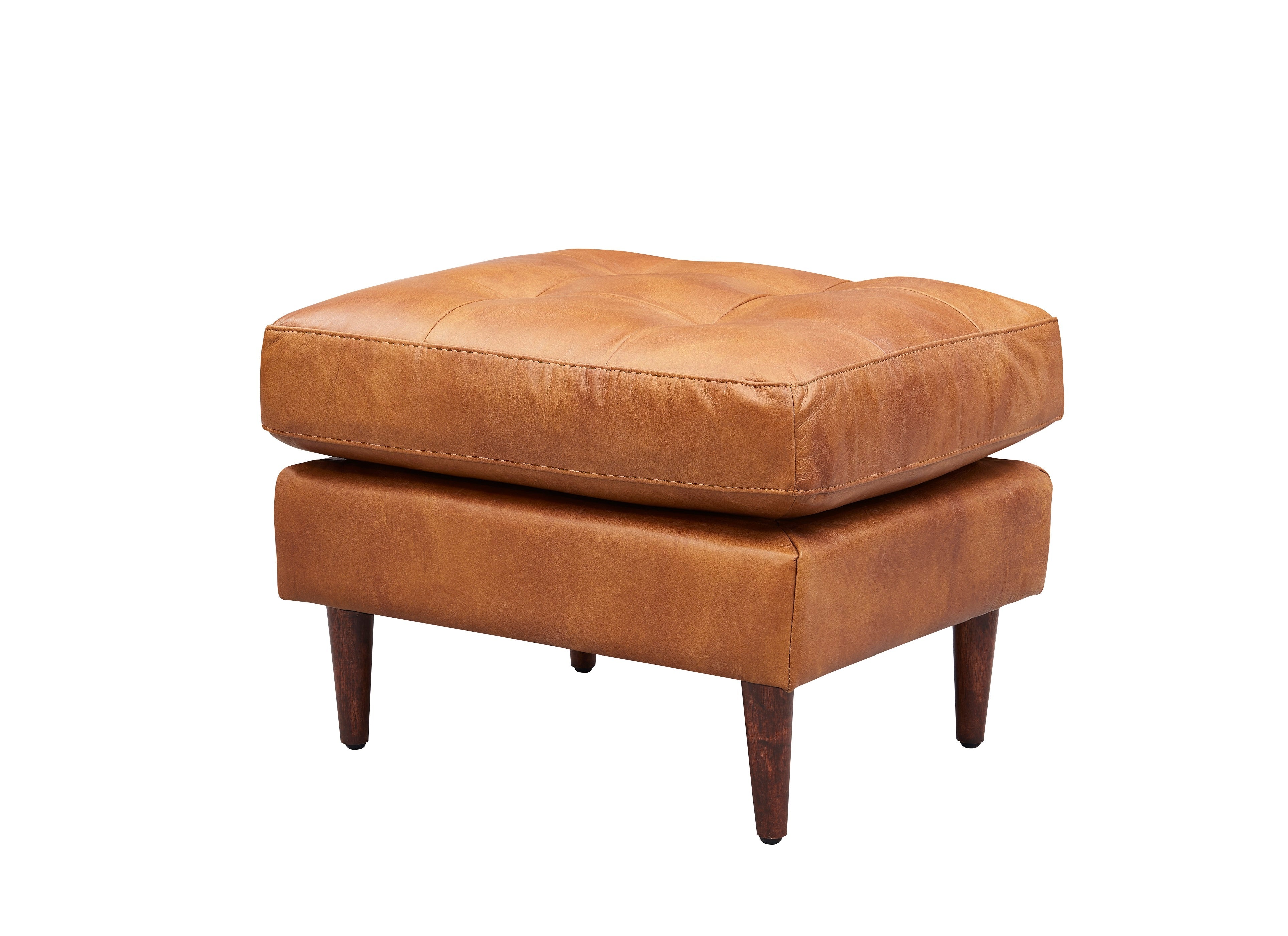 Alamo Top Grain Leather Sofa - Light Brown