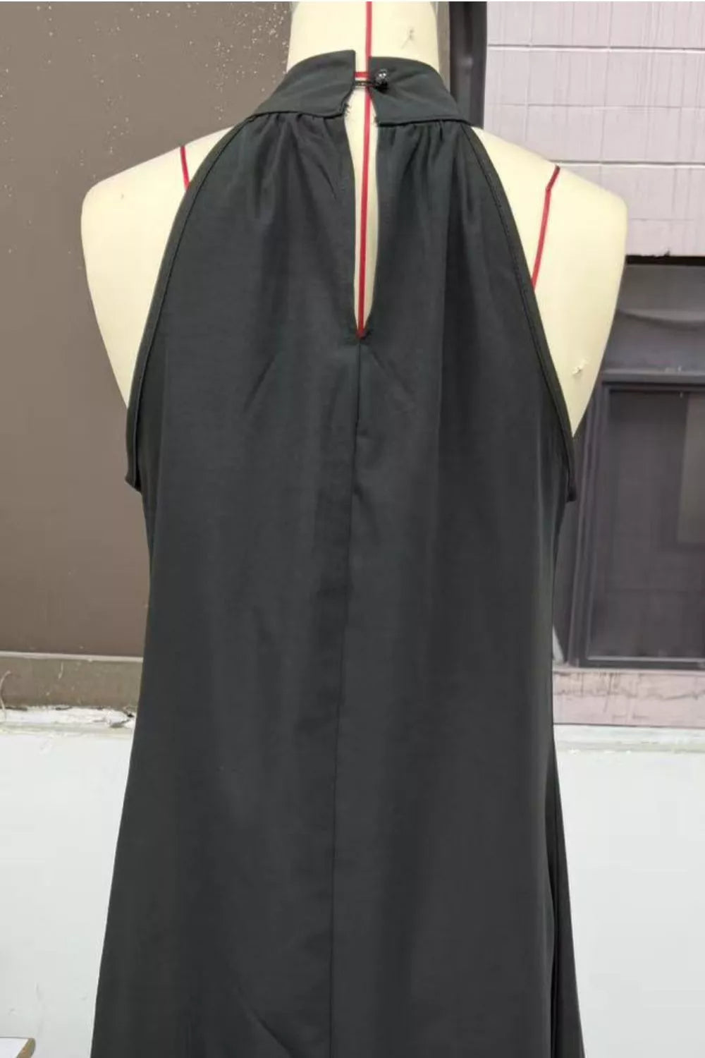 Halter Neck Sleeveless Maxi Dress