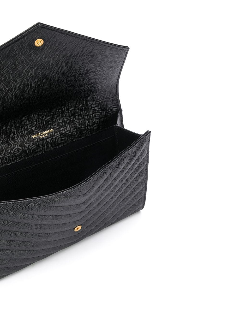 Saint Laurent Women Cassandre Matelassé Flap Pouch In Grain De Poudre Leather