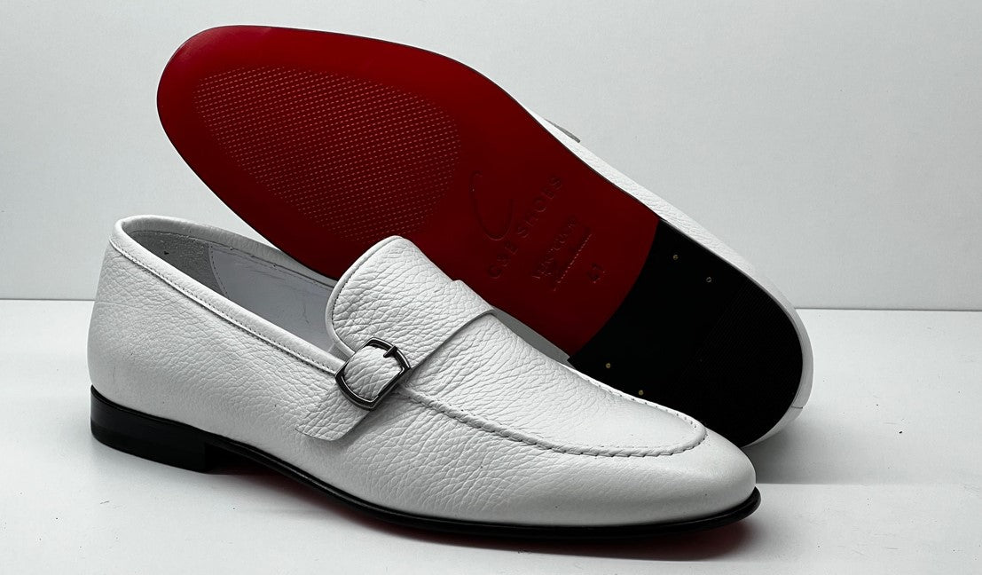 C Collection Deerskin Loafer - White