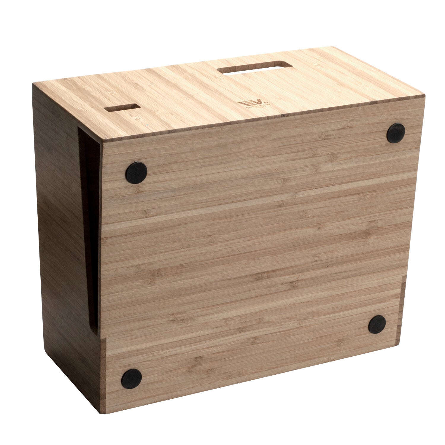 Bamboo Executive Telephone Stand & Desktop Command Center | Multi-Functional Office Organizer with Storage Drawer