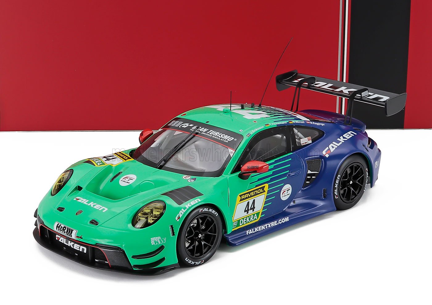 Ixo Porsche 911 992 GT3 R Team Falken Motorsports #44 24hr Nurburgring 2024 1:18