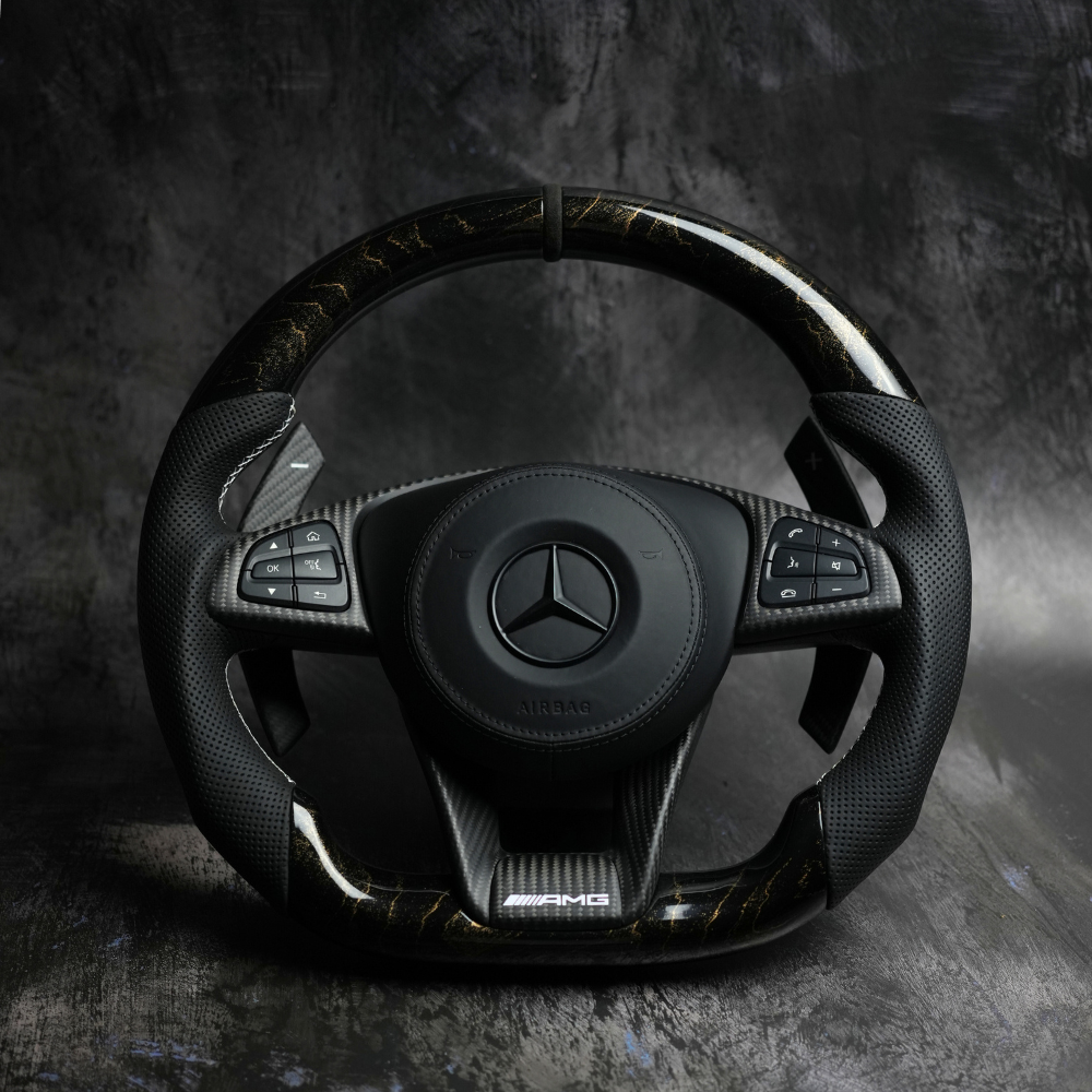 2015-2018 Mercedes Benz AMG | Retrofit for older/ non-AMG Models Available Custom Steering Wheel by Exclusive Steering