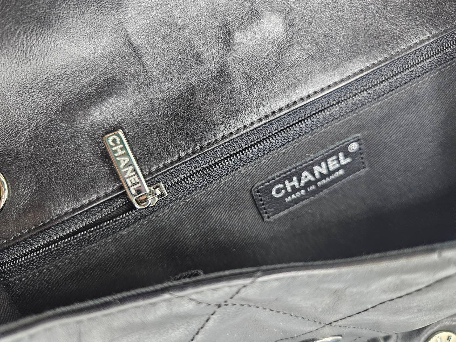 Chanel Star Attitude Flap Bag Grommet Embellished Quilted Leather Large