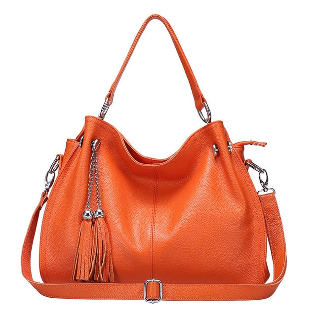 Fashion Women Genuine Leather Handbags Designer Bag Famous Real Leather Bag Ladies's Shoulder Handbag