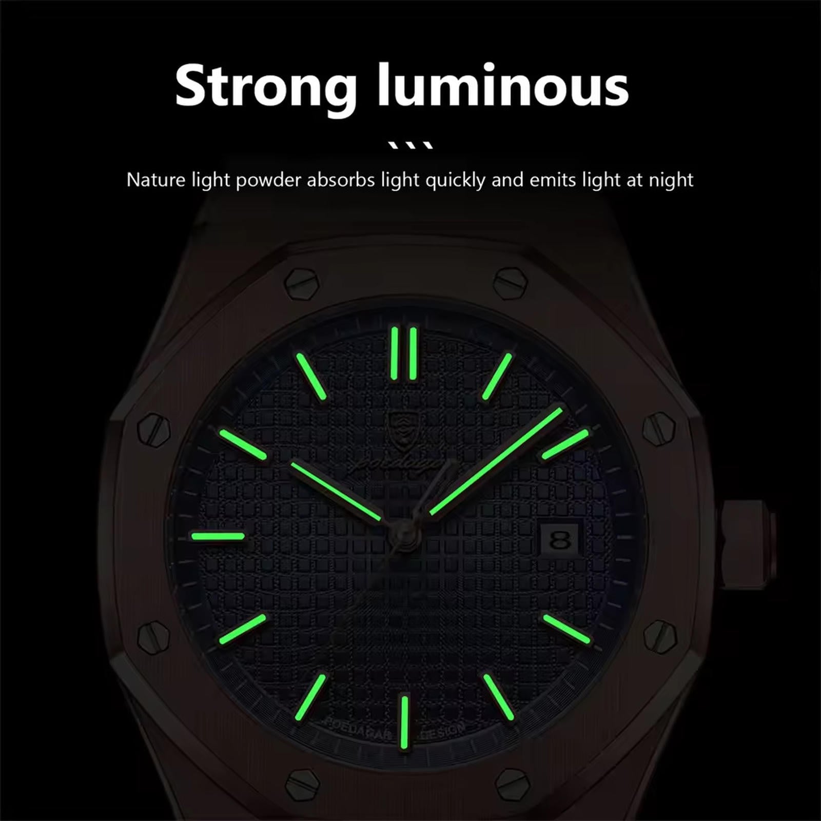 Premium Men's Waterproof Luminous Watch - Elegant Quartz Timepiece