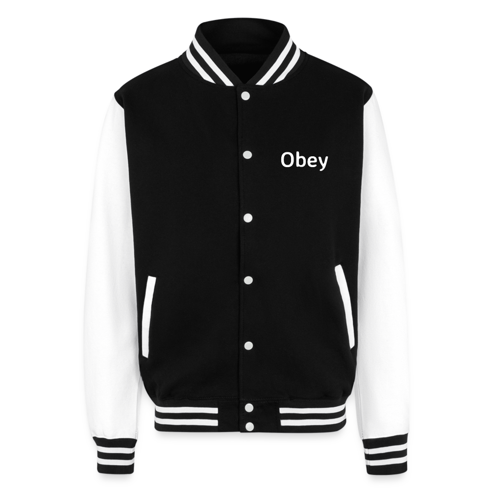 Just Hoods - Heavyweight Letterman Jacket - "Obey"