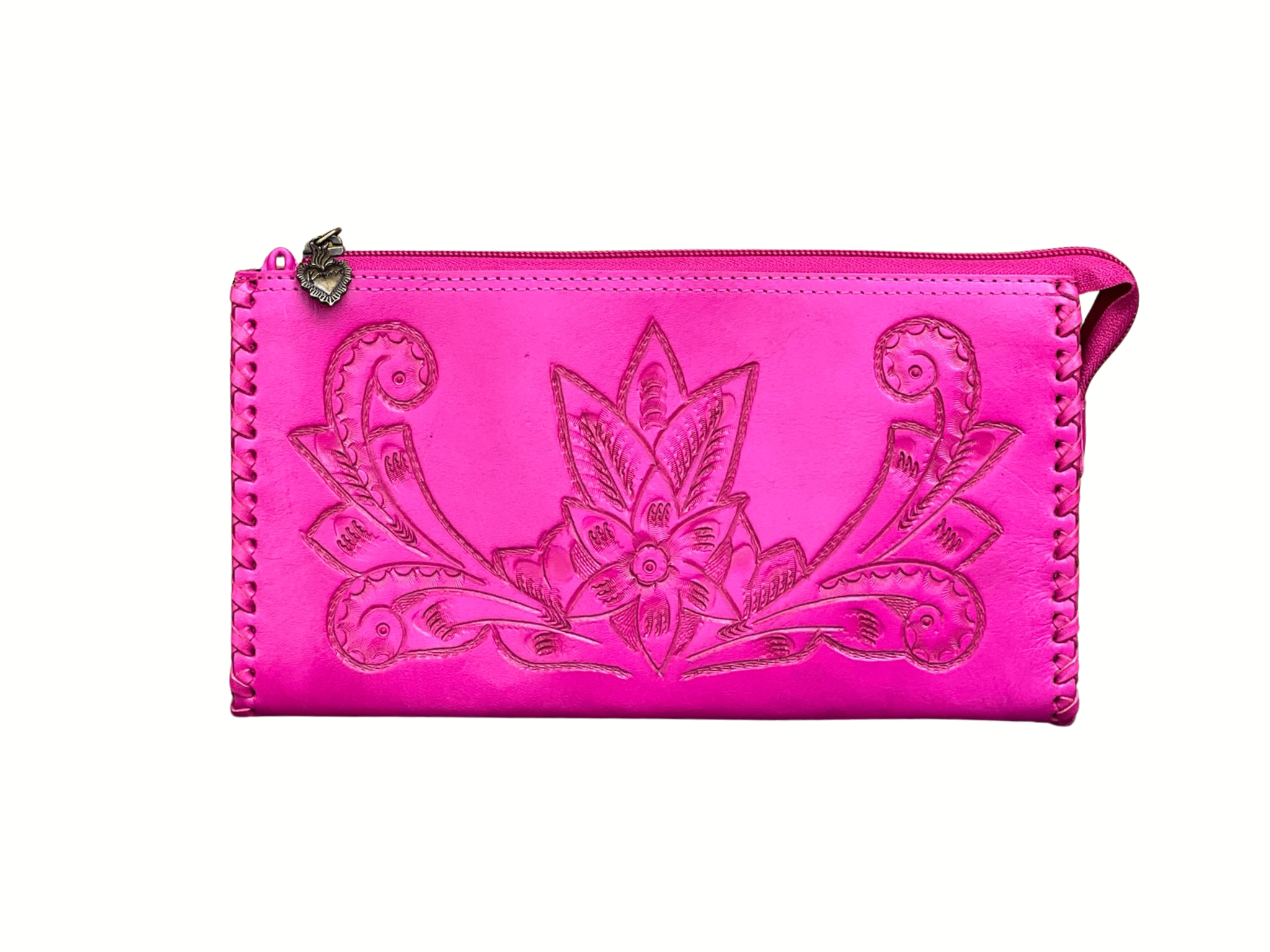 The Ella| Hand-Tooled Leather Clutch & Crossbody