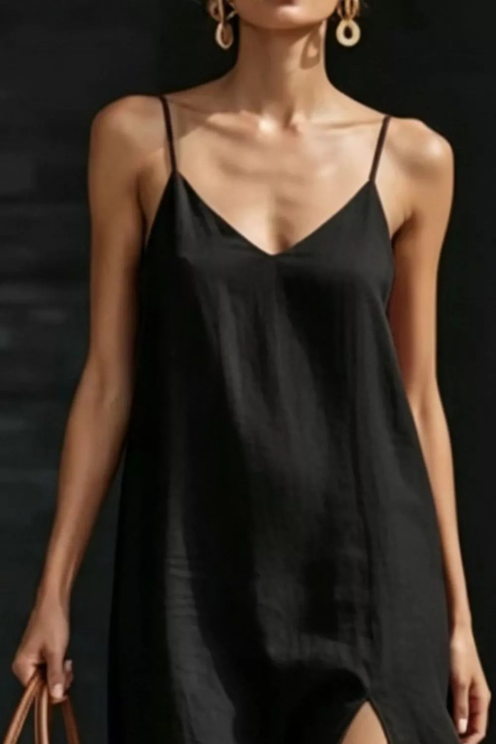Slit V-Neck Maxi Dress