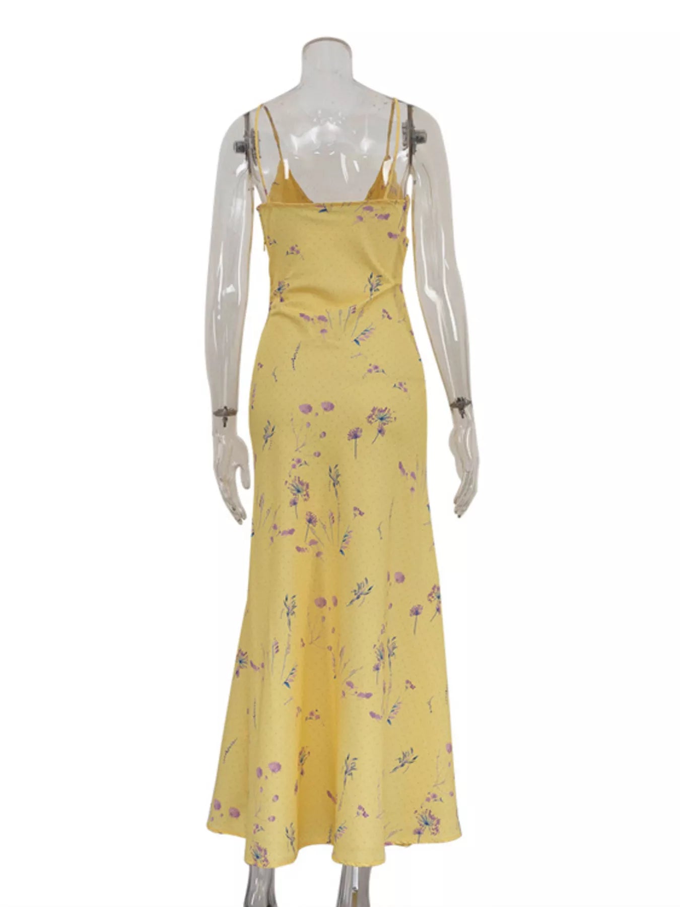 Floral Spaghetti Straps Maxi Dress