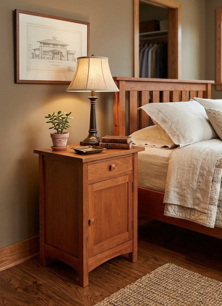Mission 1 Door 1 Drawer Nightstand - Michaels Cherry