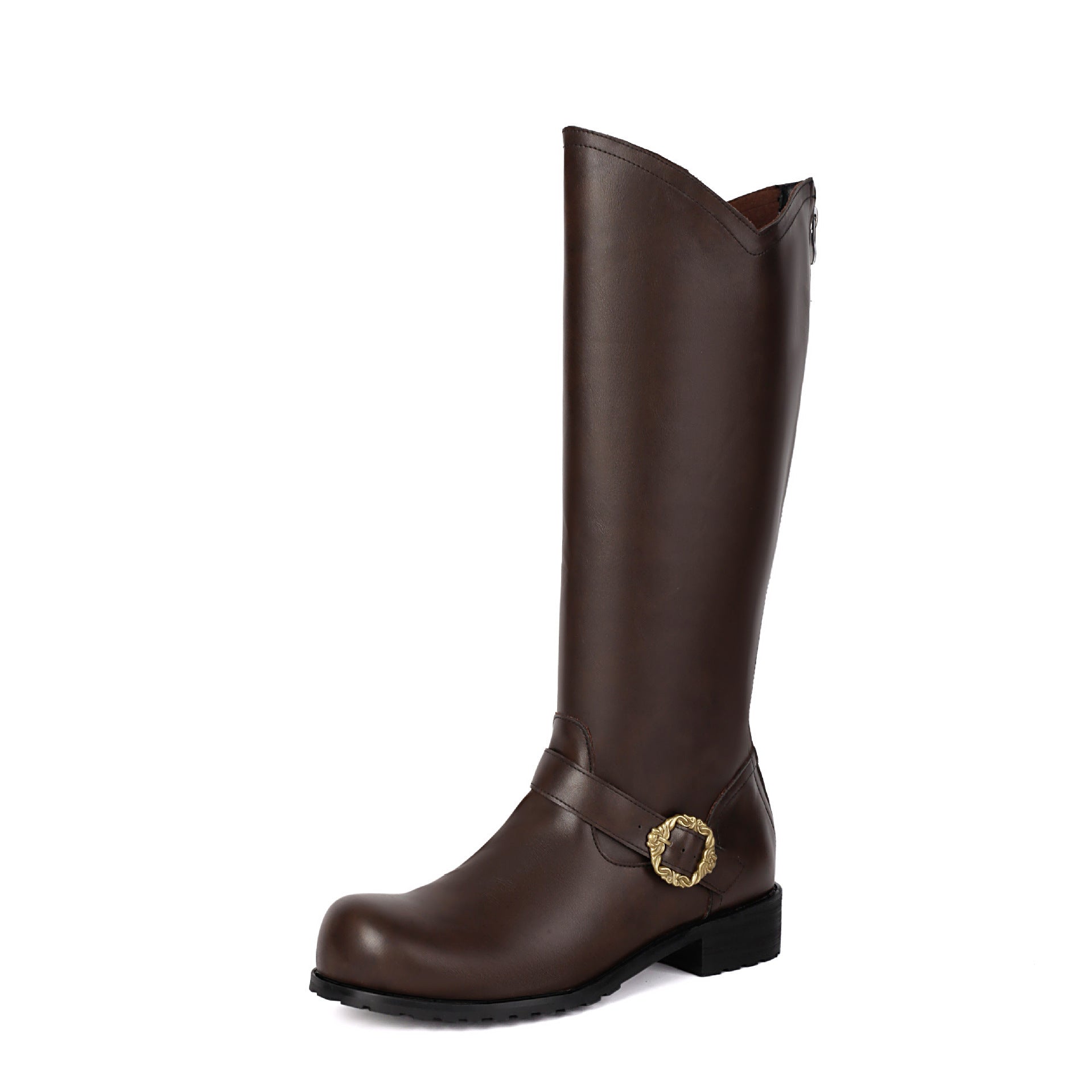Retro Stage-performance Mens Leather Boots