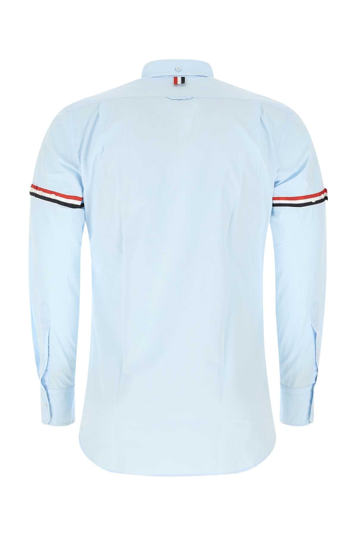 Thom Browne Men Powder Blue Cotton Shirt