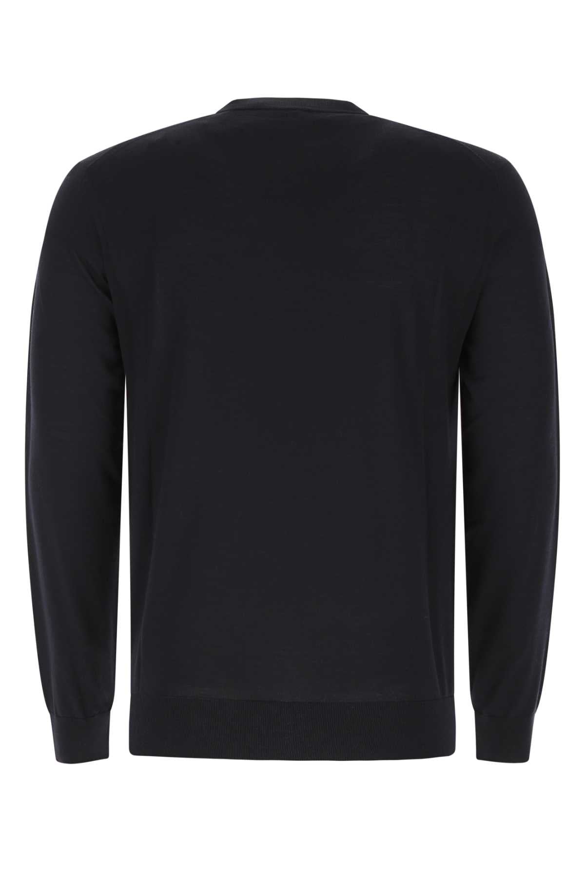 Prada Men Midnight Blue Wool Sweater