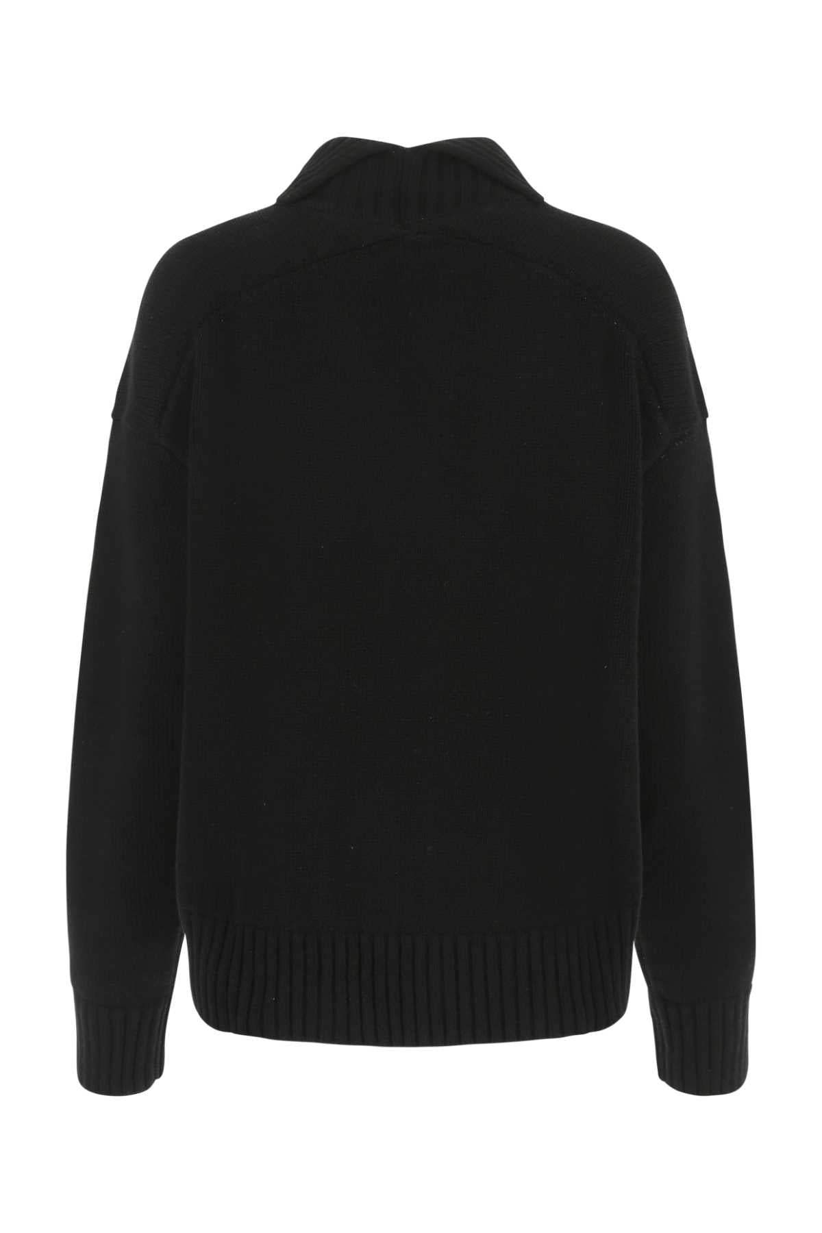 Jil Sander Women Black Cashmere Blend Oversize Sweater