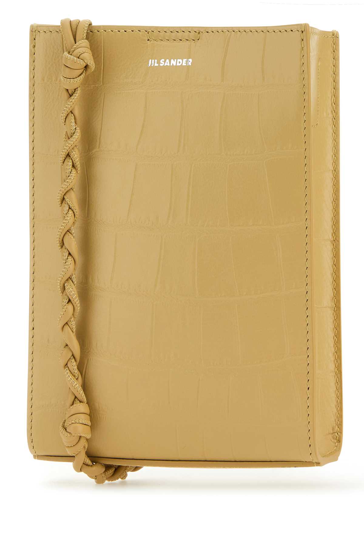 Jil Sander Women Beige Leather Small Tangle Shoulder Bag