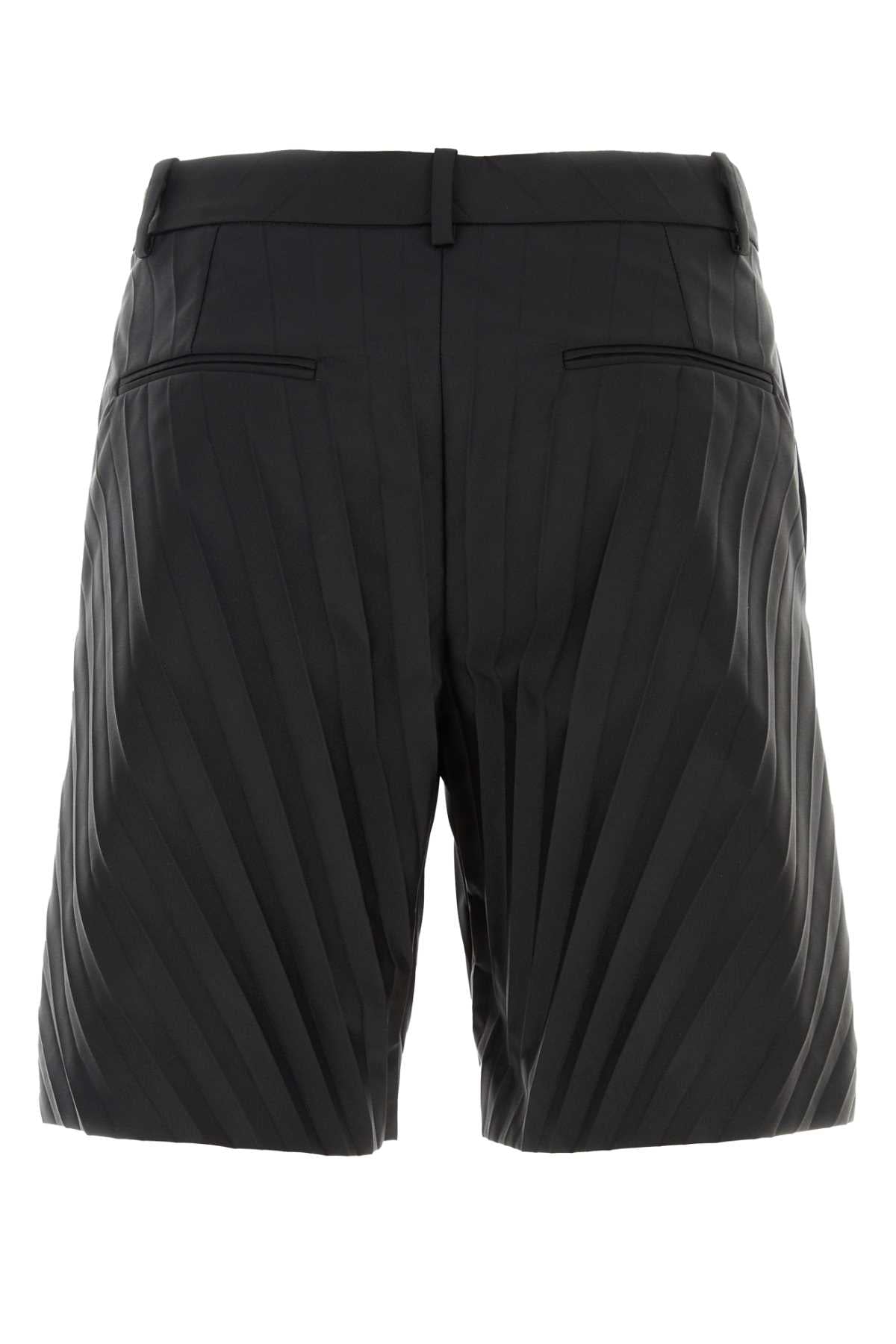 Valentino Garavani Men Black Nylon Bermuda Shorts