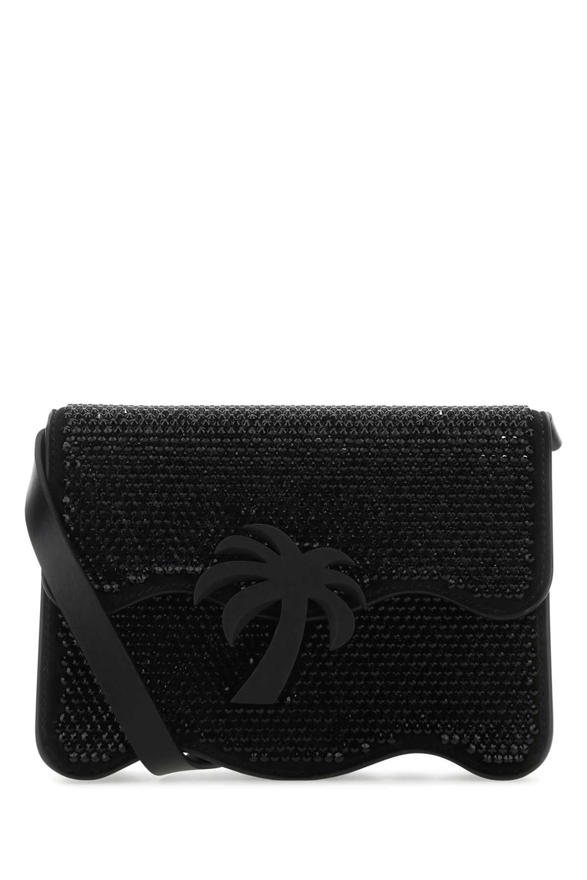 Palm Angels Women Embellished Suede Palm Beach Crossbody Bag