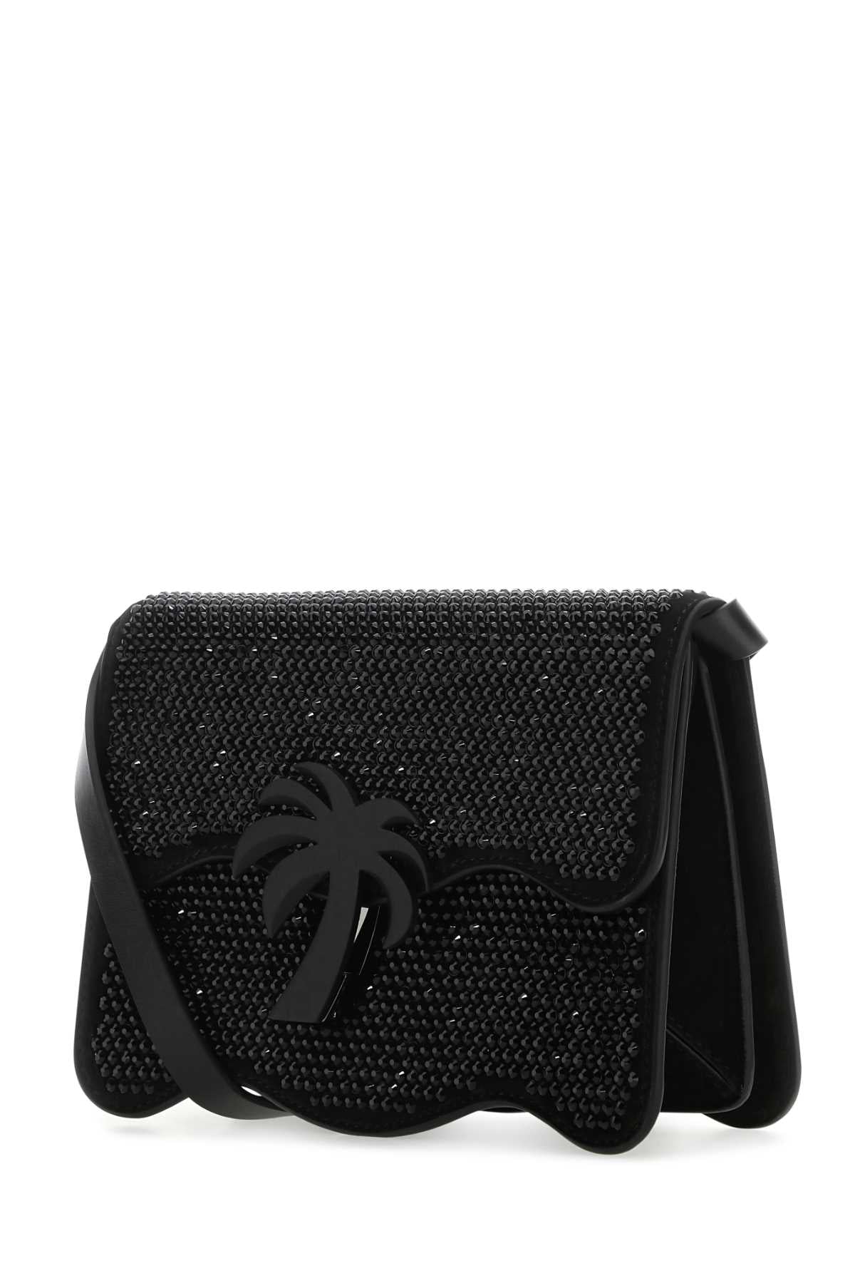 Palm Angels Women Embellished Suede Palm Beach Crossbody Bag