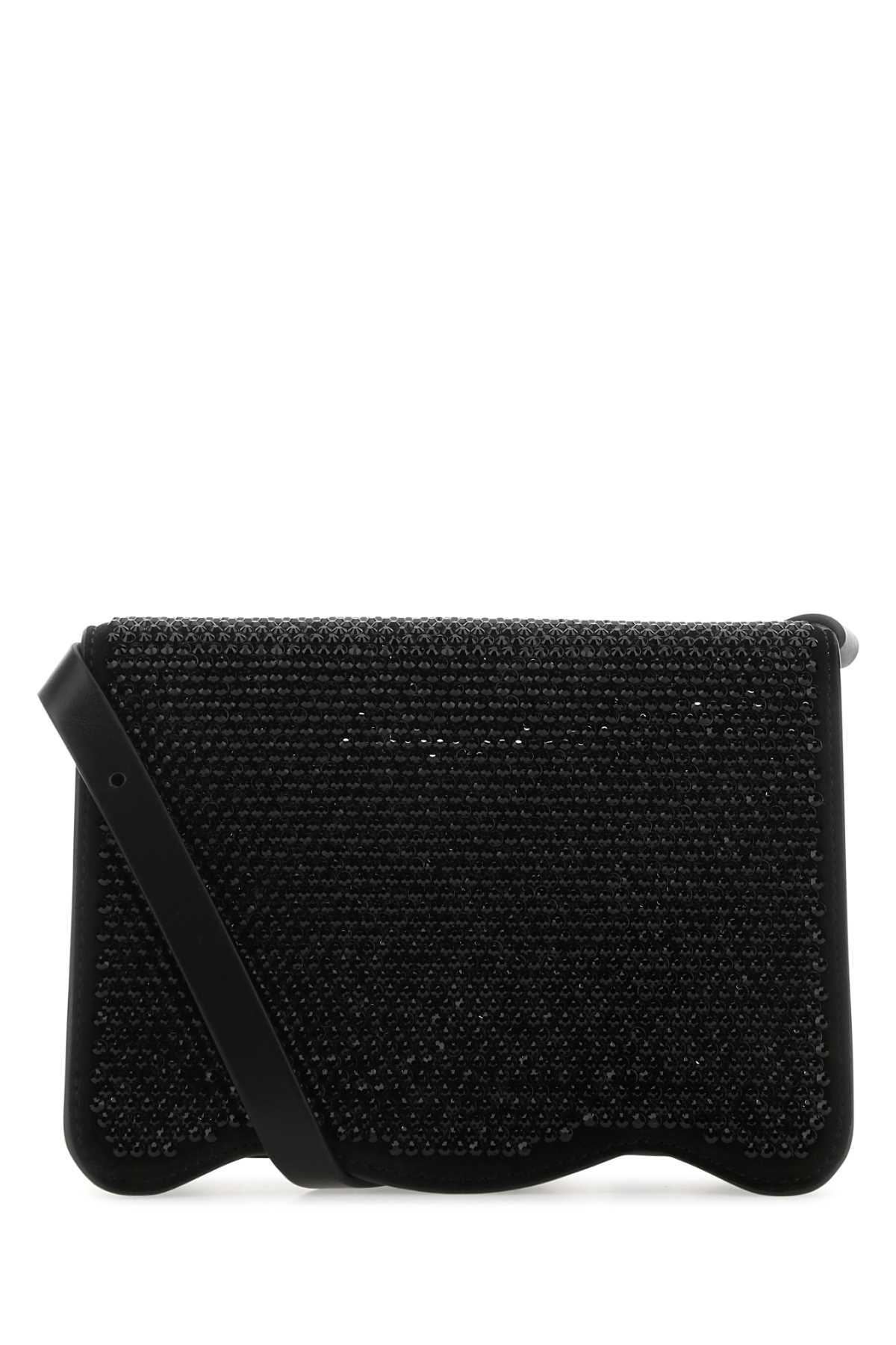 Palm Angels Women Embellished Suede Palm Beach Crossbody Bag