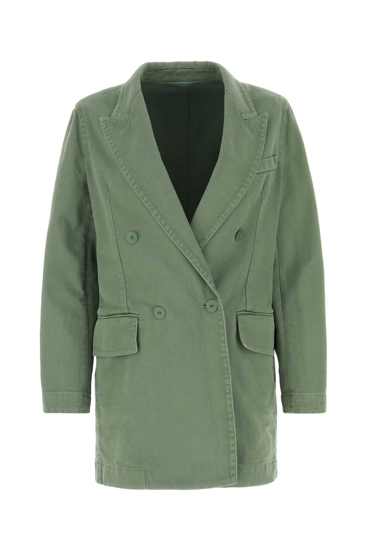 Max Mara Women Sage Green Denim Zenobia Blazerâ