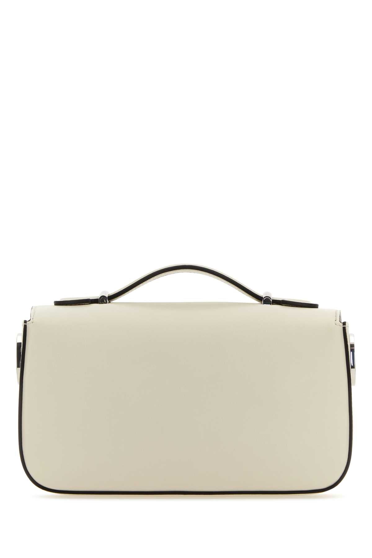 Gucci Women Ivory Leather Mini Petite Gg Handbag
