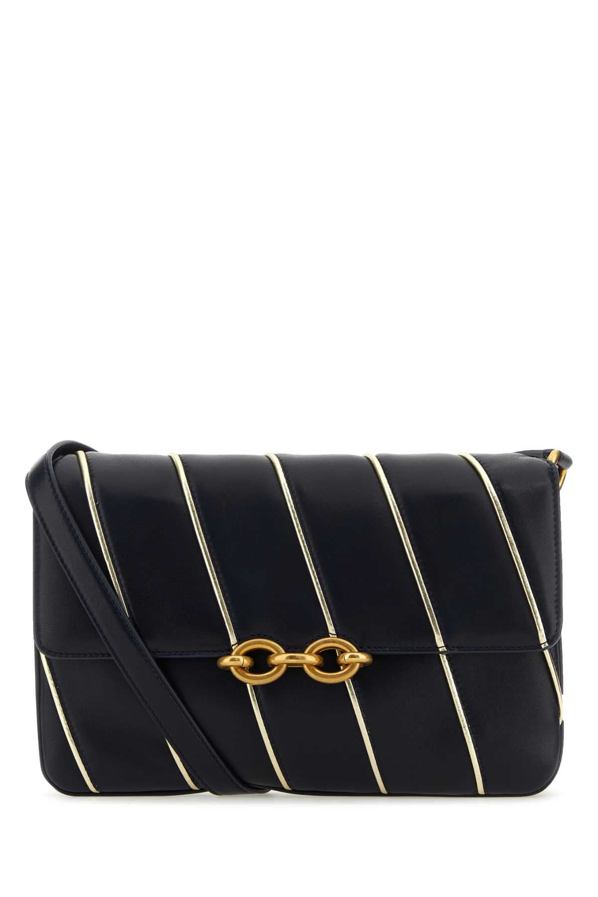 Saint Laurent Women Two-Tone Leather Le Maillon Shoulder Bag