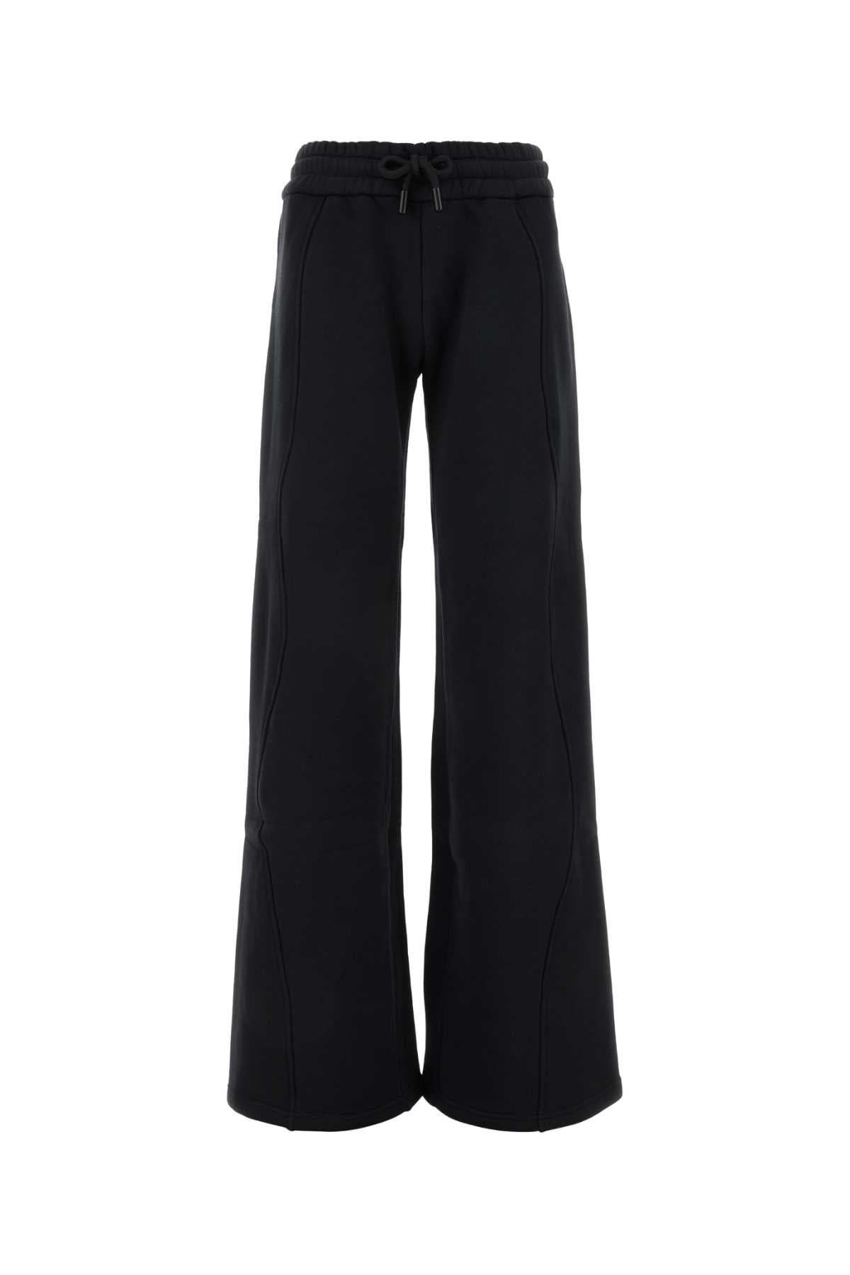 Off White Women Black Cotton Joggers