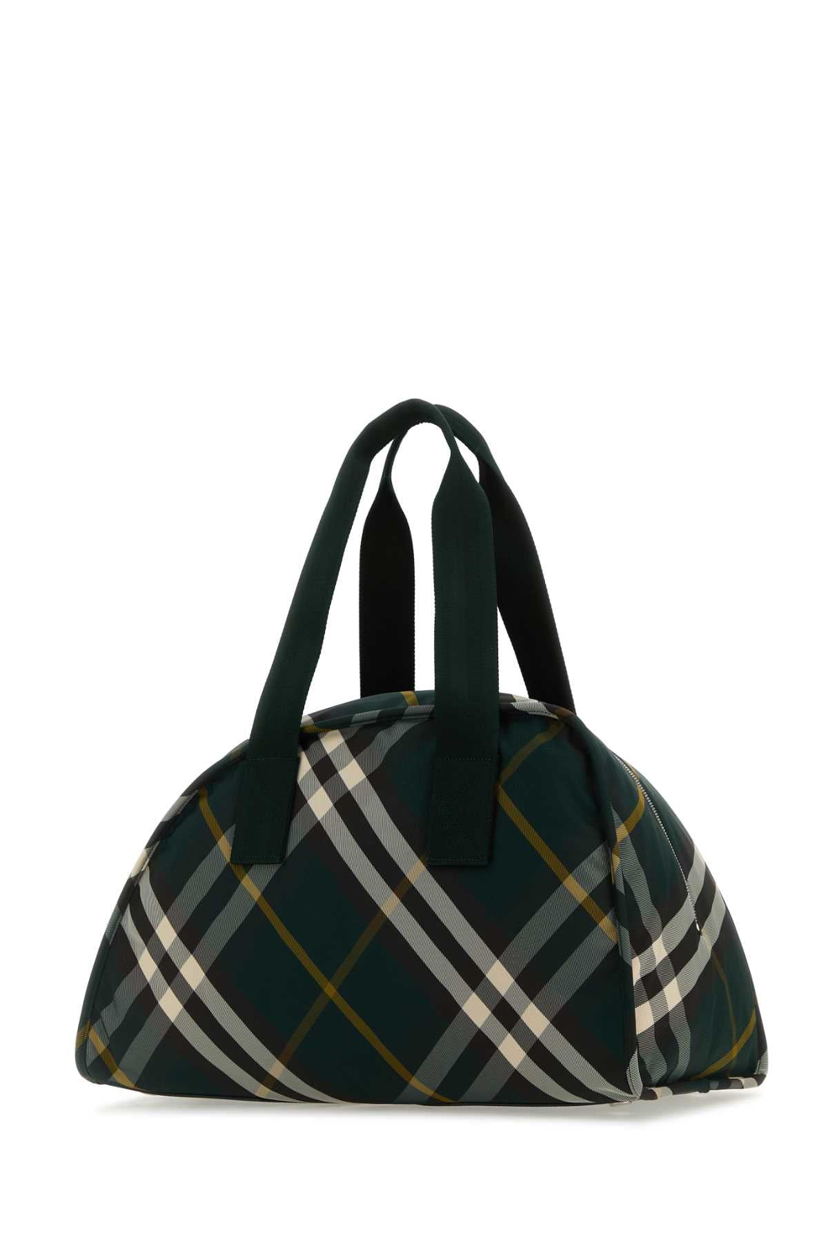 Burberry Men Printed Nylon Shield Travel Bag