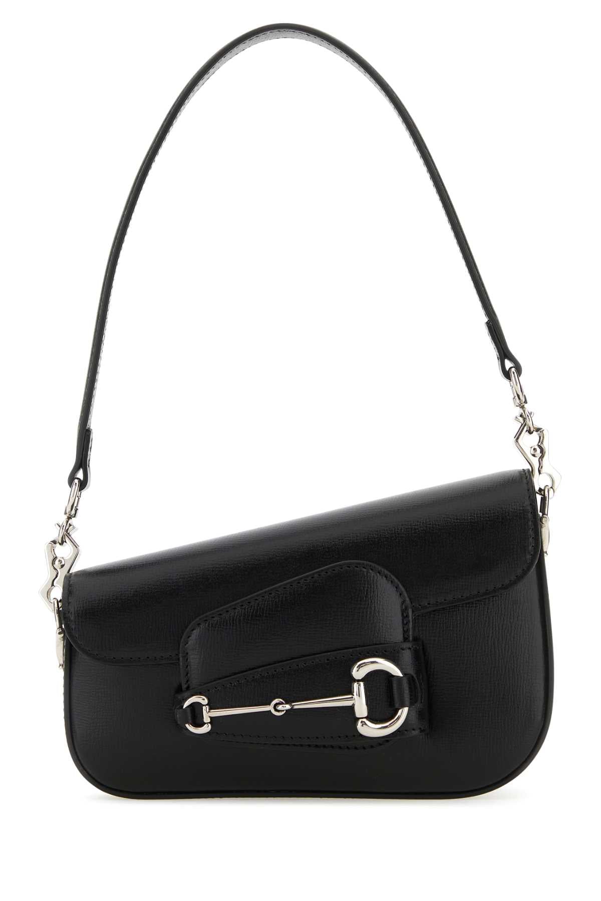 Gucci Women Black Leather Mini Gucci Horsebit 1955 Handbag