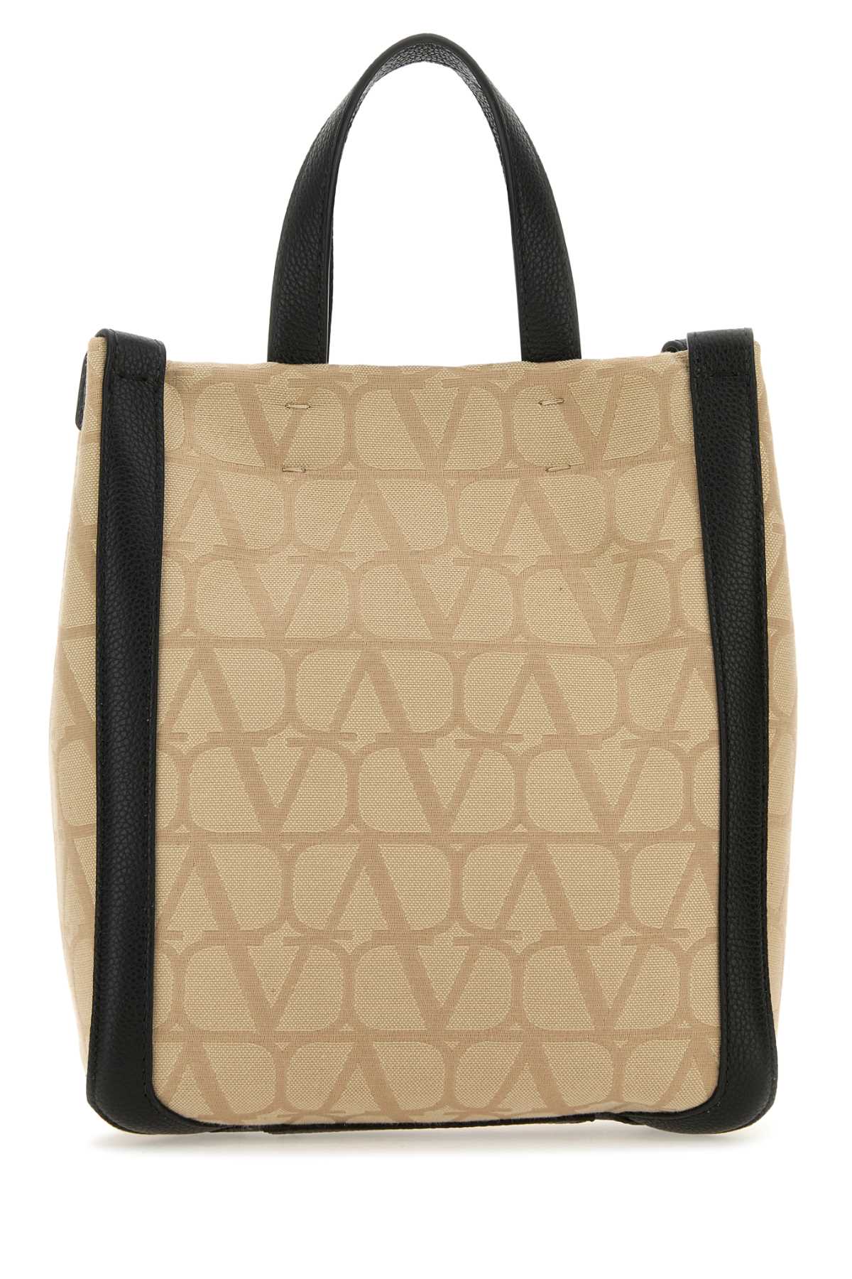 Valentino Garavani Men Beige Toile Iconographe Shopping Bag