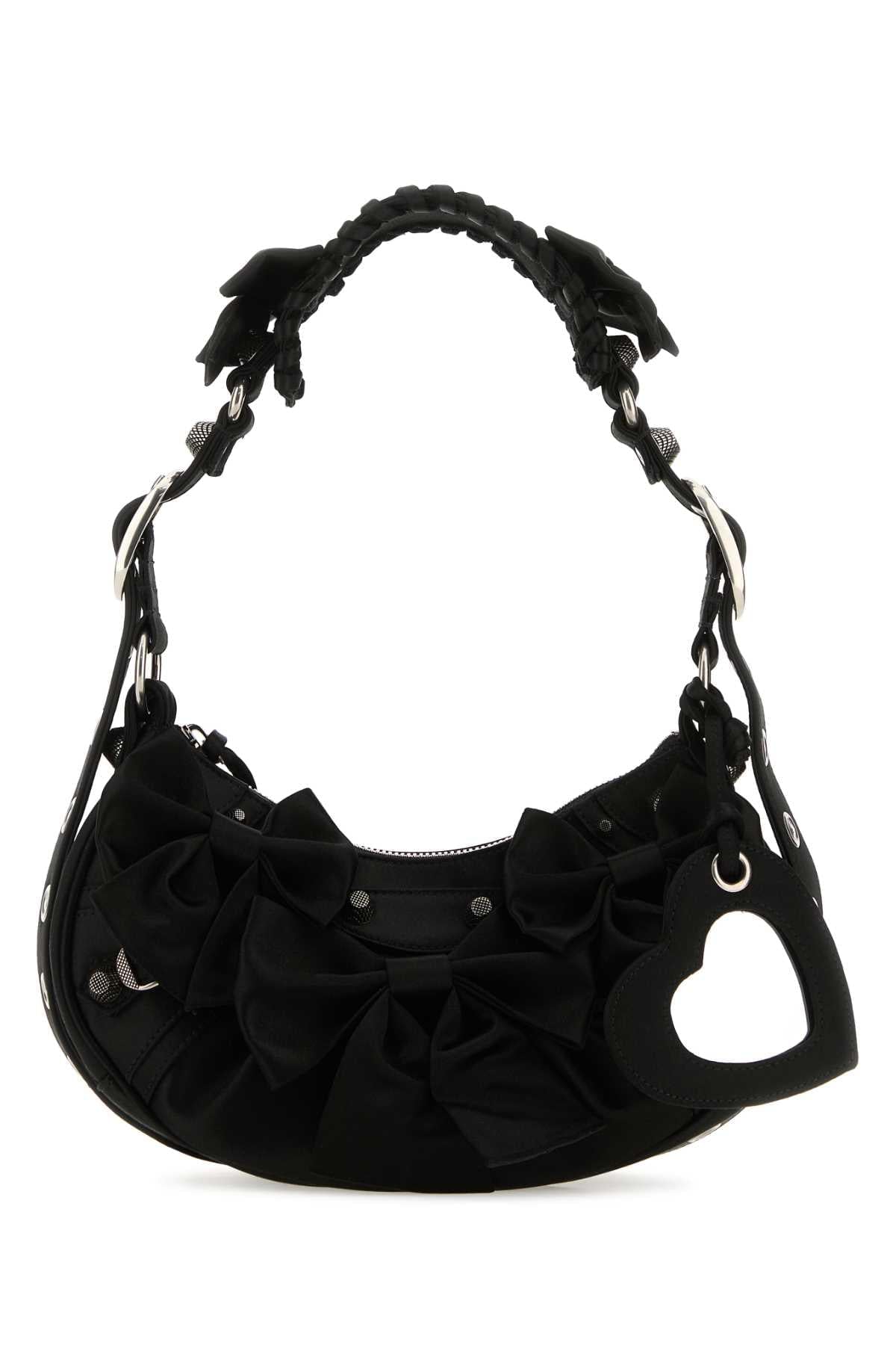 Balenciaga Women Black Satin Le Cagole Xs Shoulder Bag