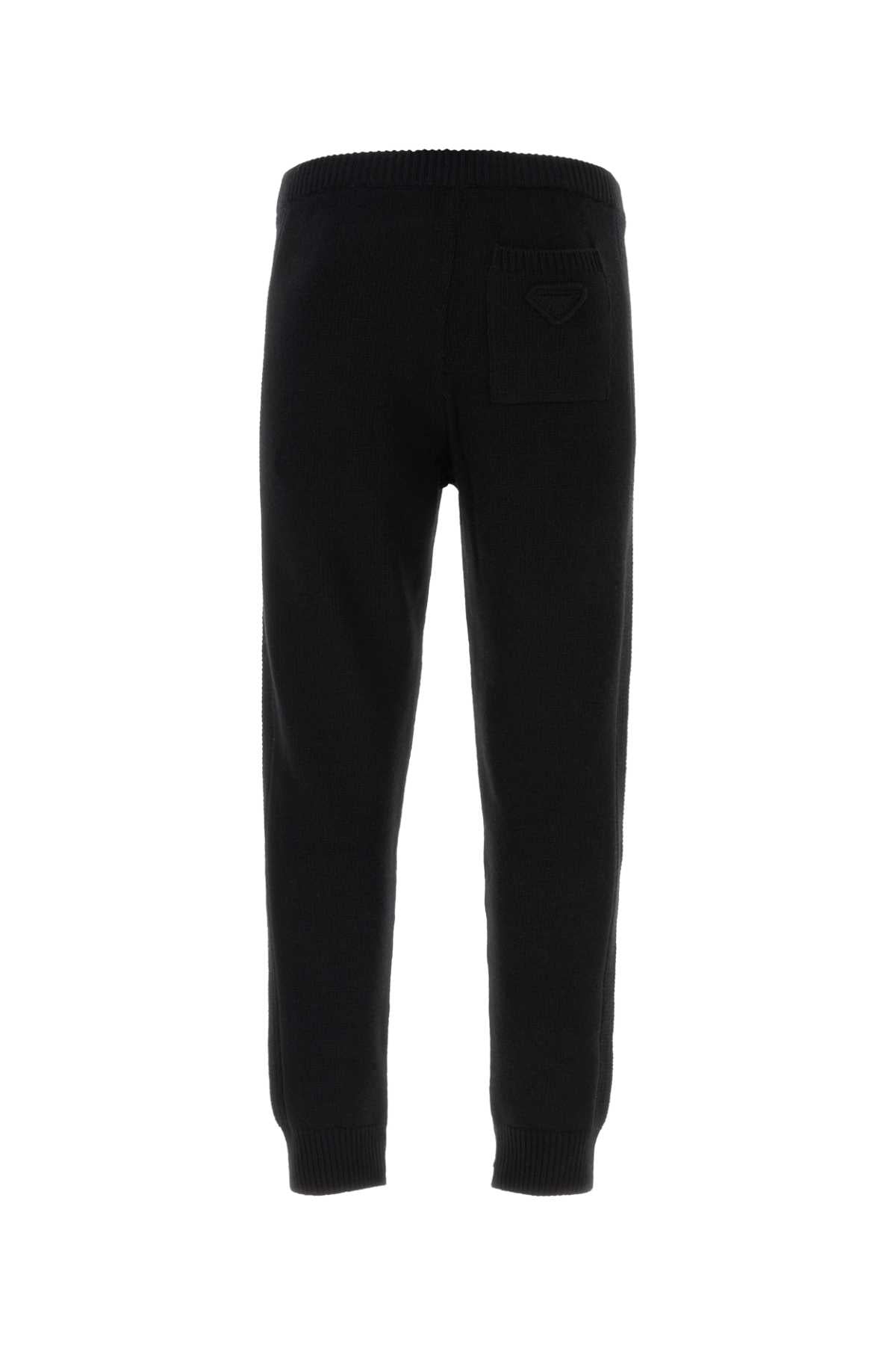 Prada Men Black Wool Blend Pant