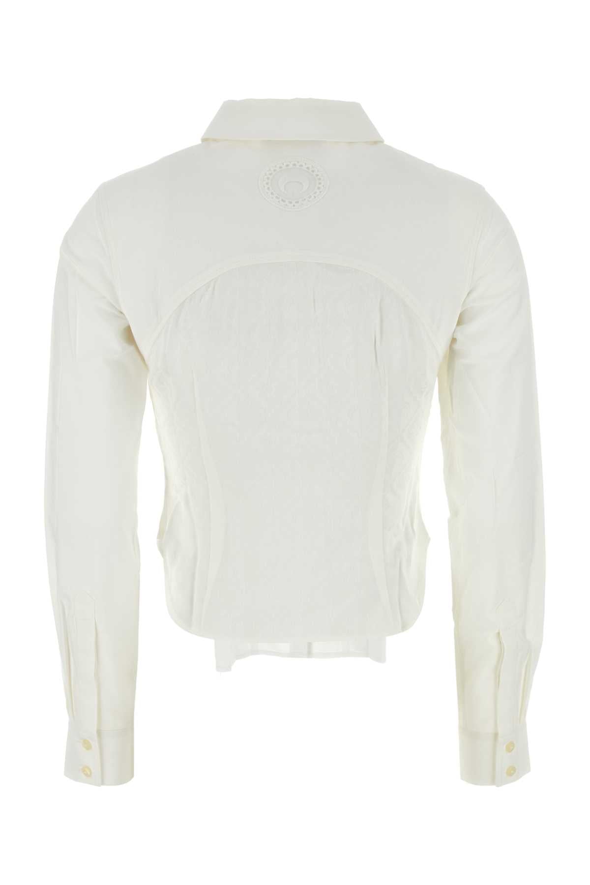 Marine Serre Women White Cotton Shirt