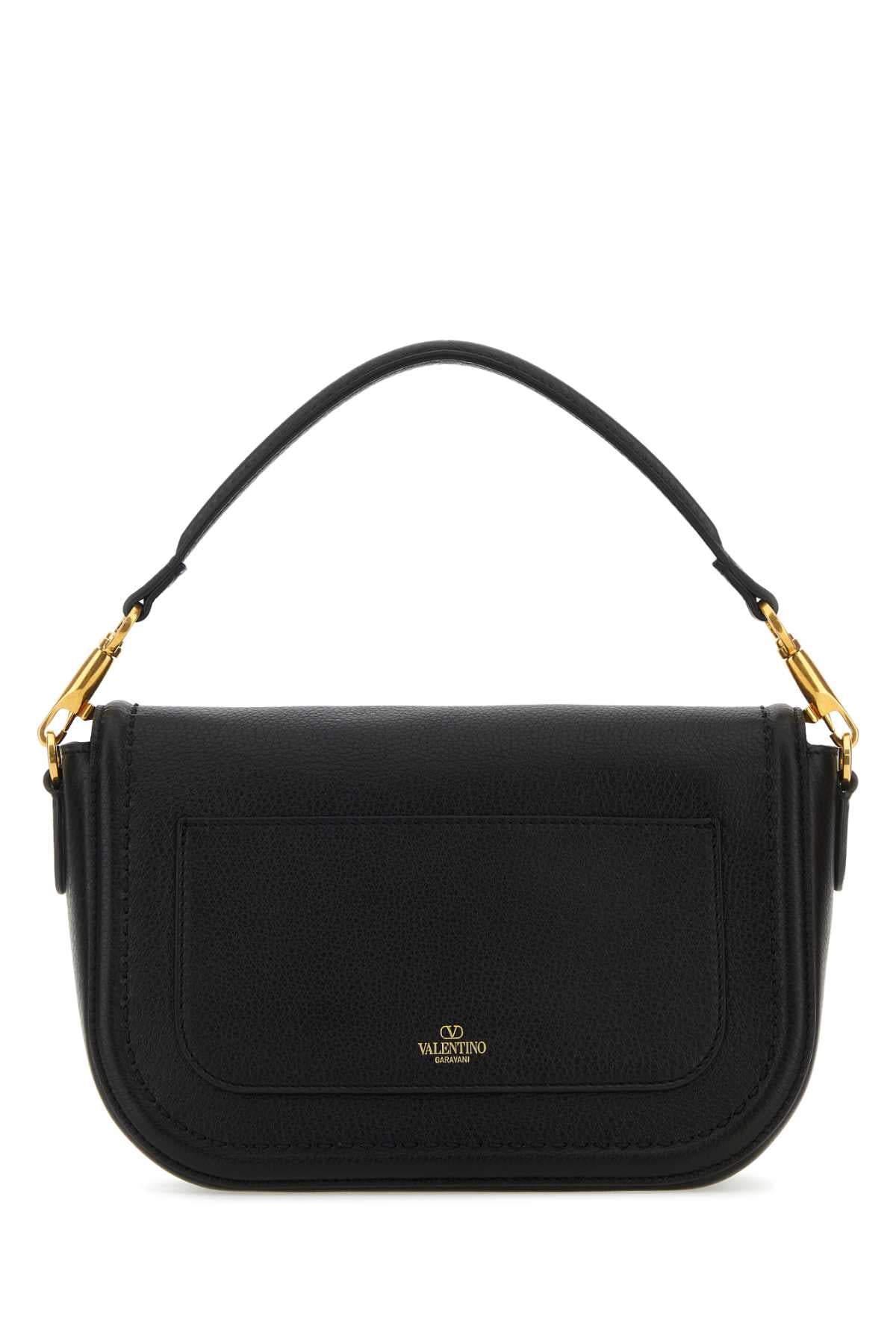 Valentino Garavani Women Black Leather Alltime Shoulder Bag