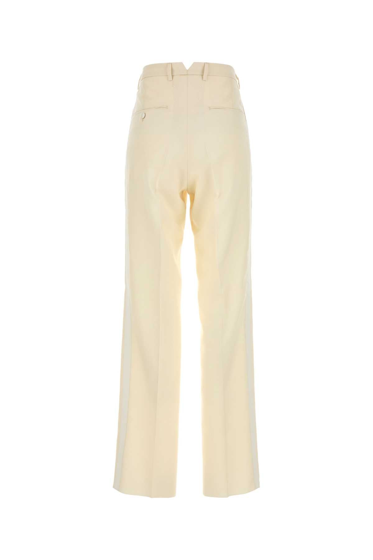 Maison Margiela Women Cream Mohair Blend Pant