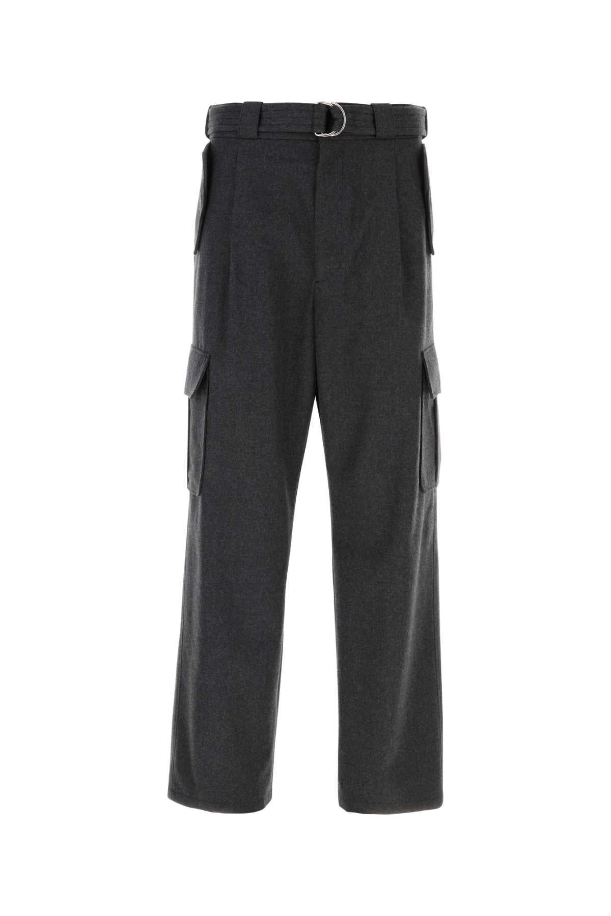 Prada Men Graphite Wool Cargo Pant