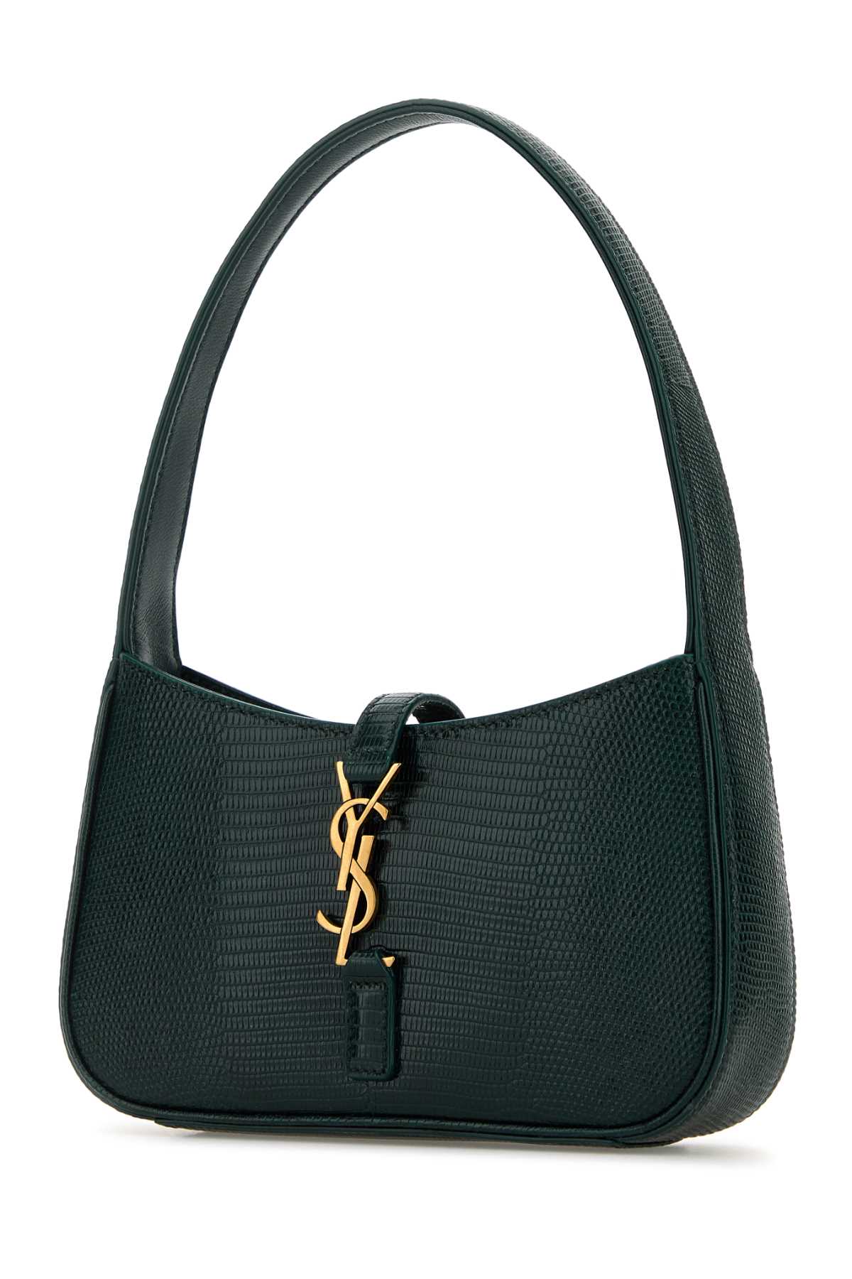 Saint Laurent Women Bottle Green Leather Mini Le 5 Ã  7 Handbag