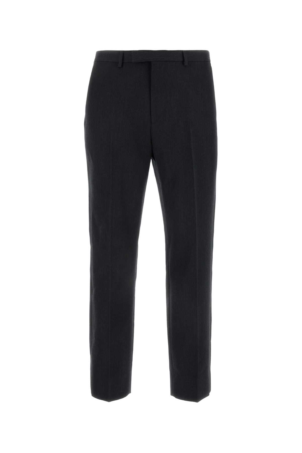Gucci Men Charcoal Wool Pant