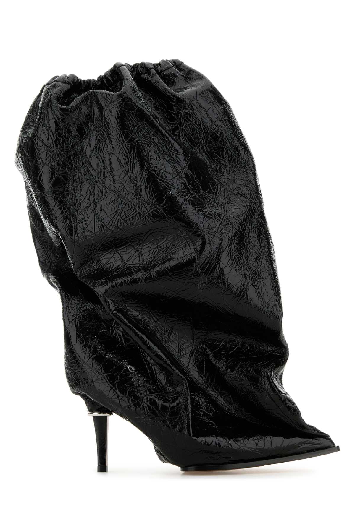 Alexander Mcqueen Women Black Leather Ankle Boots