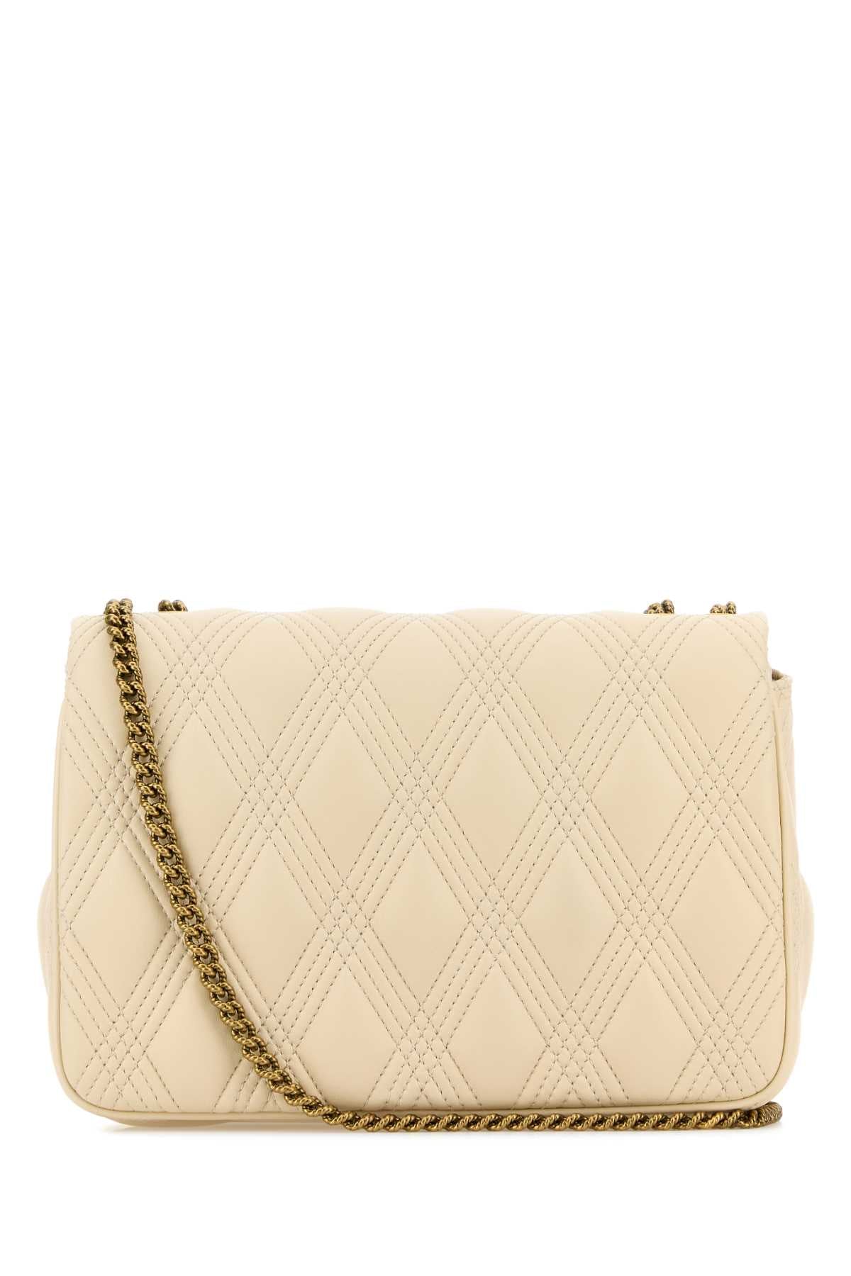 Valentino Garavani Women Ivory Nappa Leather Large Quiltie 67 Shoulder Bag