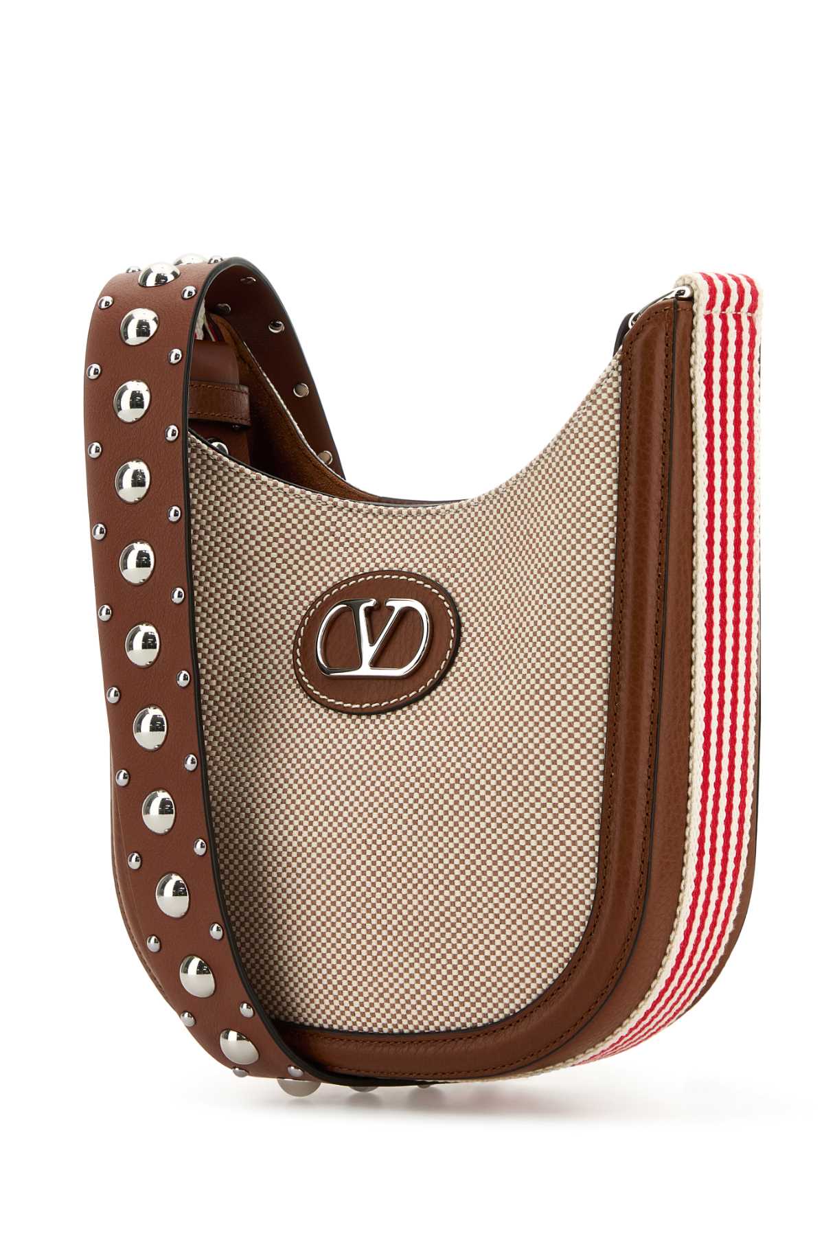 Valentino Garavani Women Two-Tone Canvas Vlogo Signature Crossbody Bag